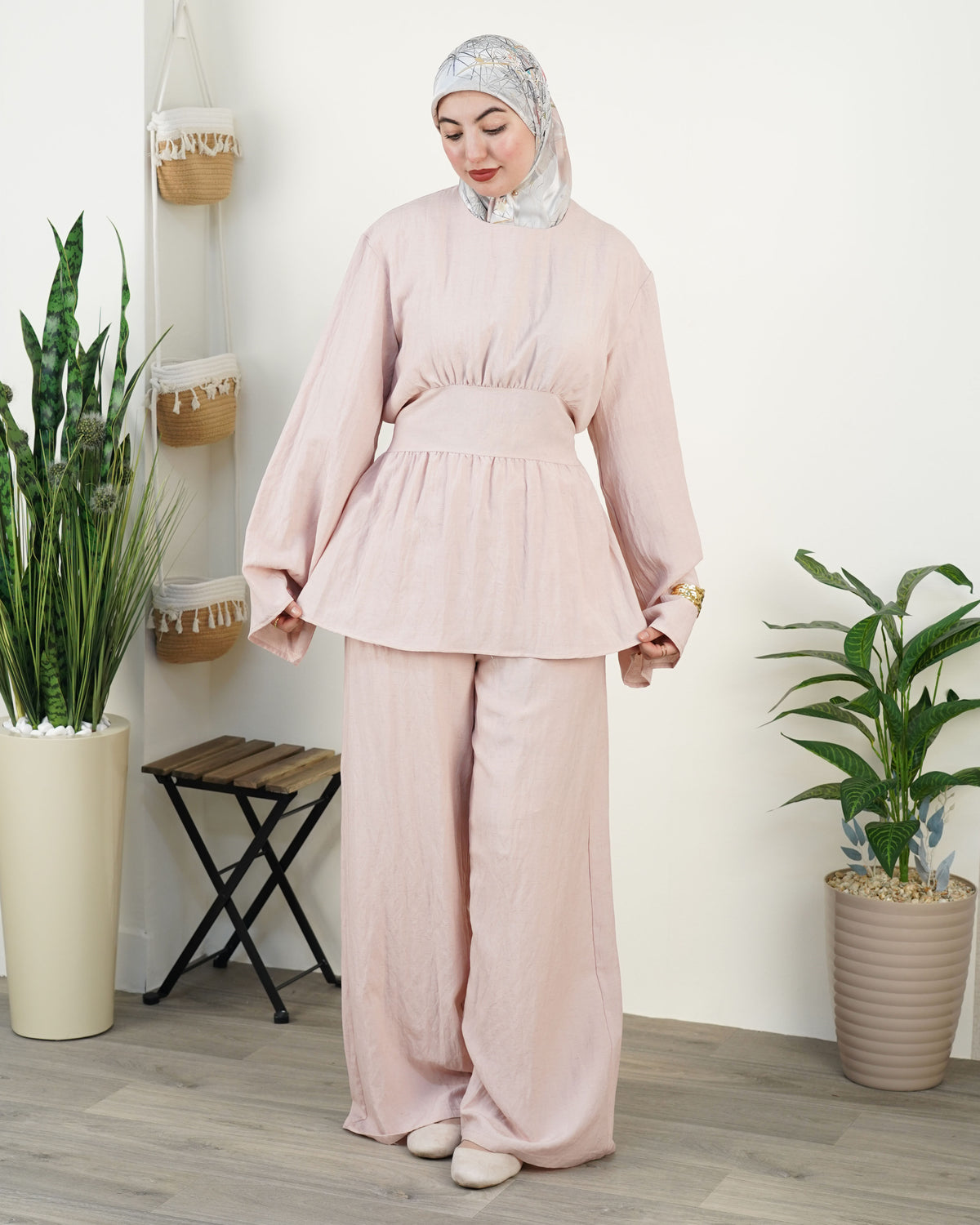 Ensemble Moda — Lin & Taille Marquée