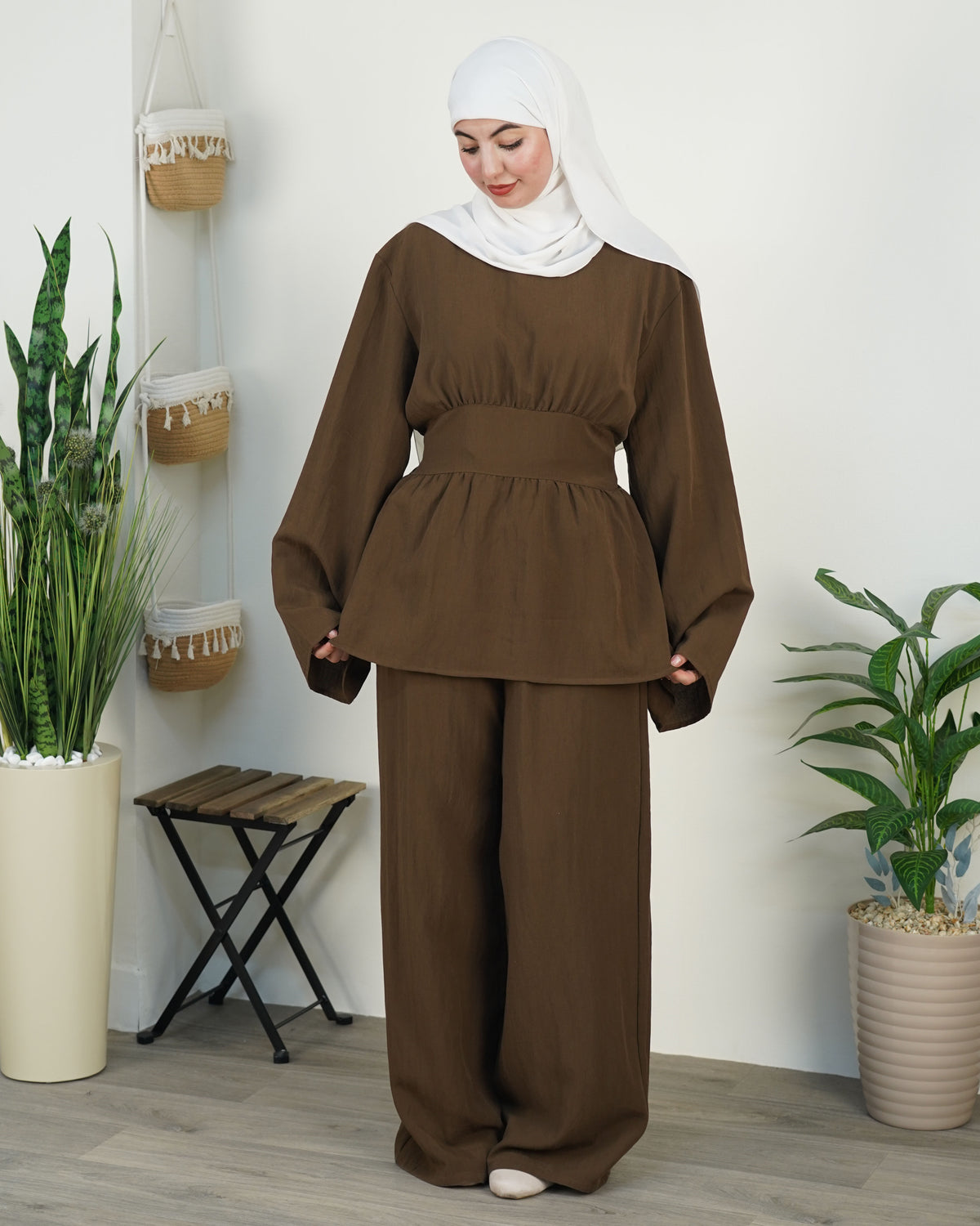 Ensemble Moda — Lin & Taille Marquée