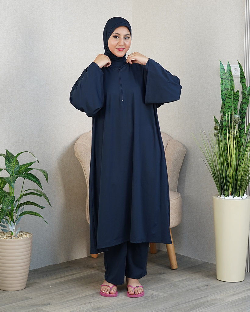 Burkini Amana – 4 Pièces, Ample et Couvrant
