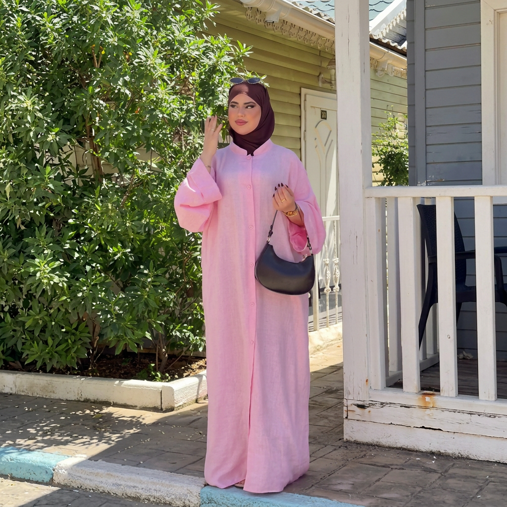Robe Robe Yousra — Col Mao & Manches Cloche