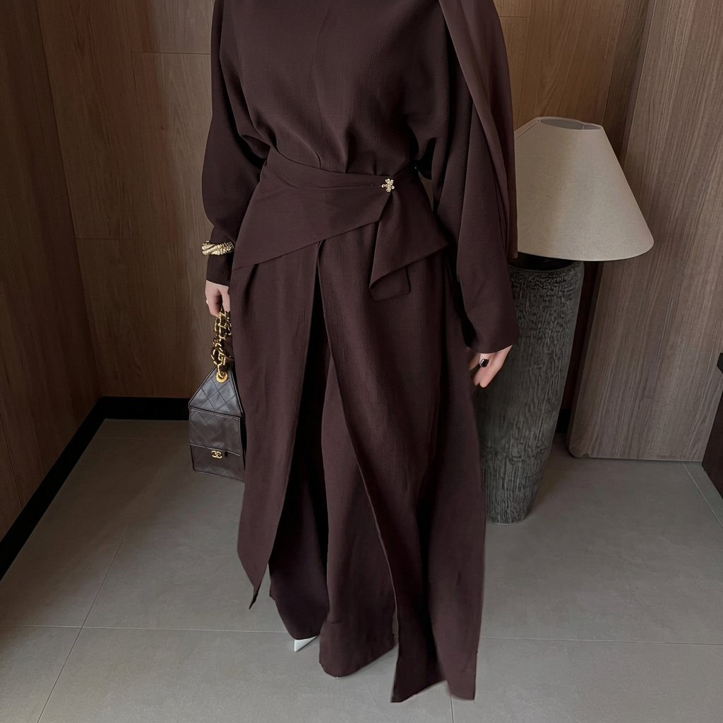 Ensemble Nisma — Tunique Drapee & Palazzo