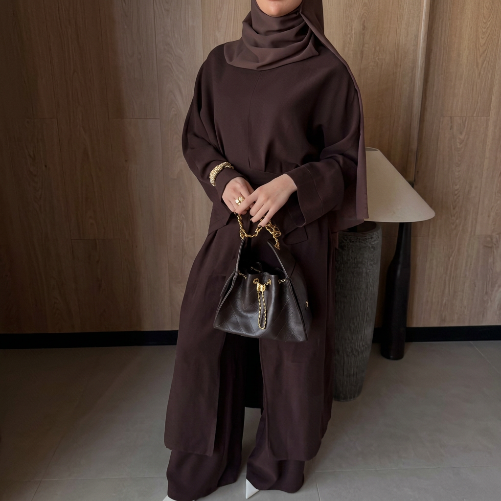 Ensemble Nisma — Tunique Drapee & Palazzo