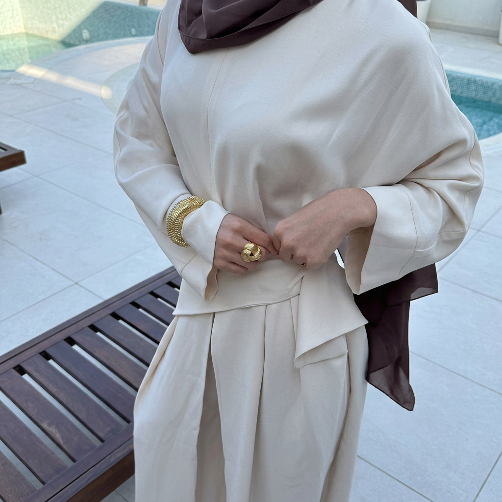 Ensemble Nisma — Tunique Drapee & Palazzo