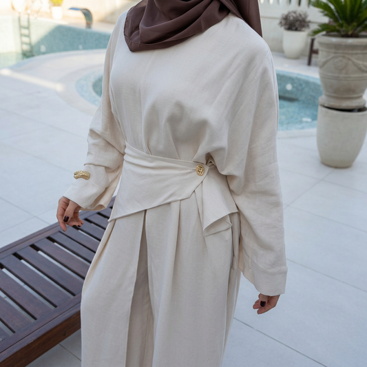 Ensemble Nisma — Tunique Drapee & Palazzo