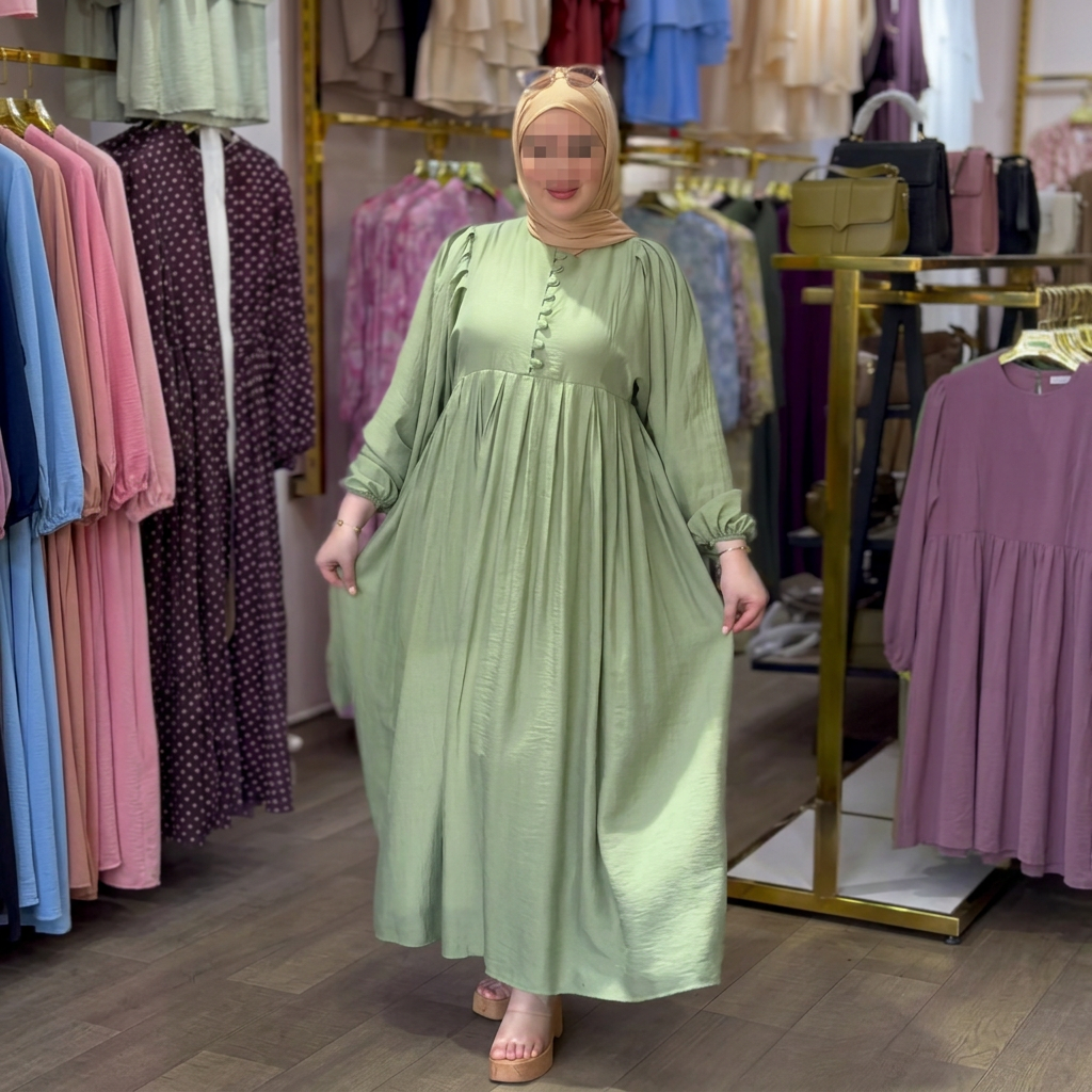 Robe Hana — Boutons & Manches Cocooning
