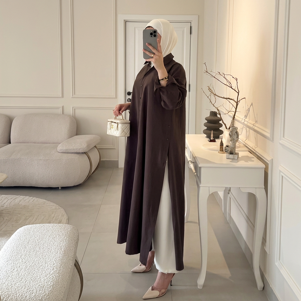 Chemise Sirine — Longue & Coupe Évasée